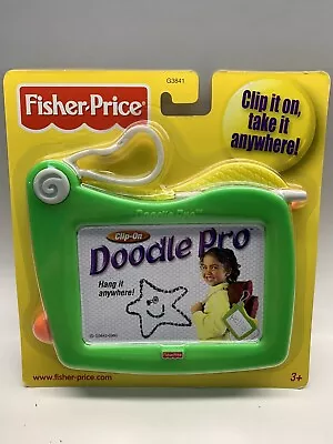 Fisher-Price Doodle Pro Clip-On Magnetic Drawing Surface Green Yellow New !!! • $12.98