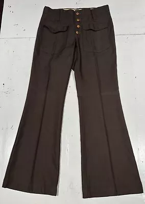 A-1 THE ACTION MAN SLACKS Vintage 70s Disco Pantsslim Flared Legs Sz. 28x30 • $120