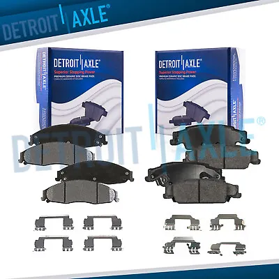 $49.66 • Buy Front & Rear Ceramic Brake Pads W/Clips For Cadillac CTS STS Pontiac Grand Prix
