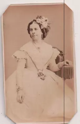 Vintage CDV Varina Davis First Lady Confederate States Of America Fredericks Pho • $59.99