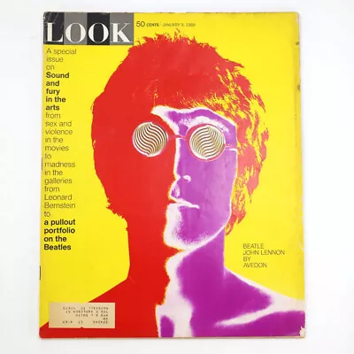 Look Magazine January 9 1968 John Lennon Avedon Cover • $50