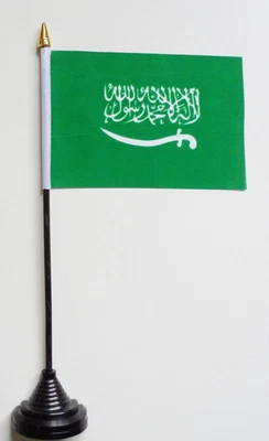 £5.75 • Buy Saudi Arabia Polyester Table Desk Flag 