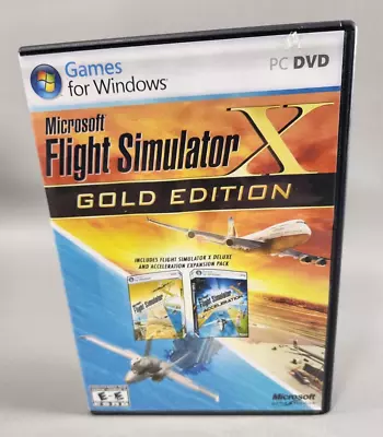 Microsoft Flight Simulator X Gold Edition - Complete PC Game Deluxe Acceleration • $23.39