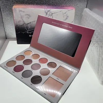 Morphe X Manny Mua Glam Eyeshadow & Highlighter Palette: 2 Highlights/12 Eye NIB • $25.49