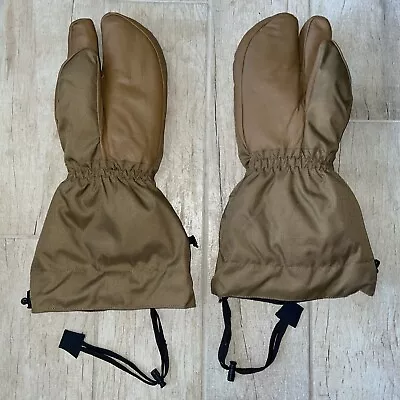 Military Trigger Mittens & Liner Large Coyote Brown Cold Weather 3m Thinsulate • $78.97