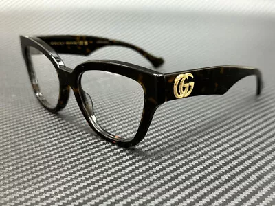 GUCCI GG1424O 006 Brown Havana Women's 54 Mm Medium Eyeglasses • $198.45