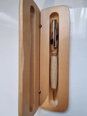 £25 • Buy WOODEN PEN & CASE, Artisan Twist Pen, Used