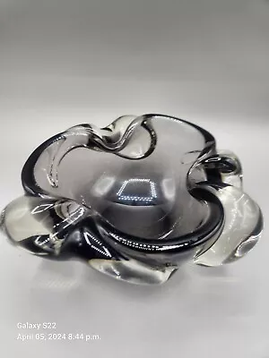 Vintage Murano Art Glass Amethyst Ashtray Mcm • $21.19