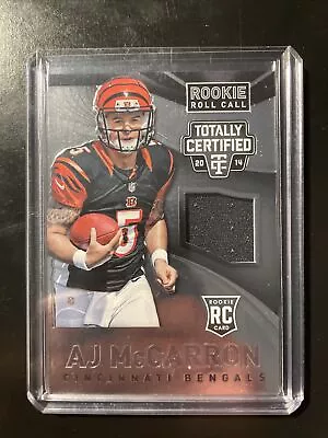 2014 Panini Totally Certified Roll Call Jersey AJ McCarron #RRC-AJ Rookie RC • $4.28