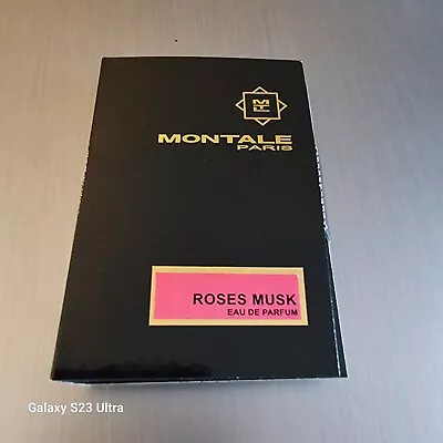 Roses Musk By Montale Paris Eau De Parfum Carded Vial 0.07oz/2ml Spray New • $8.95