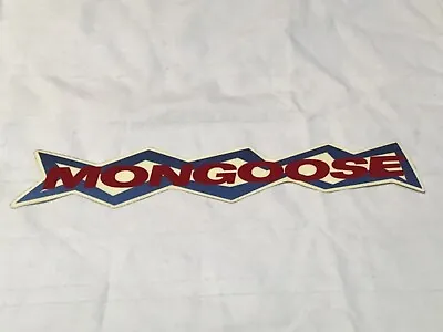 Vintage Large MONGOOSE STICKER Old School Decal BMX Bike Bicycle Race Nos New Og • $8