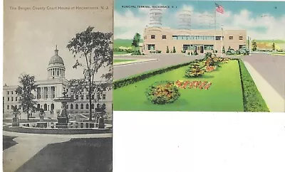 Hackensack NJ The Bergen County Court House & Municipal Terminal Collector's Set • $4.55