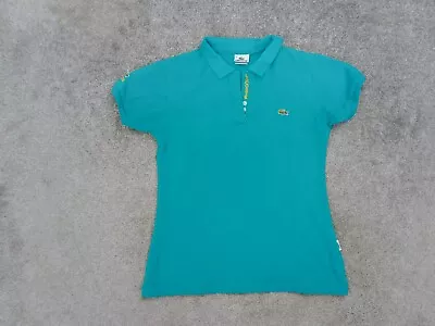 £10.99 • Buy Lacoste Womens Polo Shirt Green Poly Cotton Uk Adult Size Medium