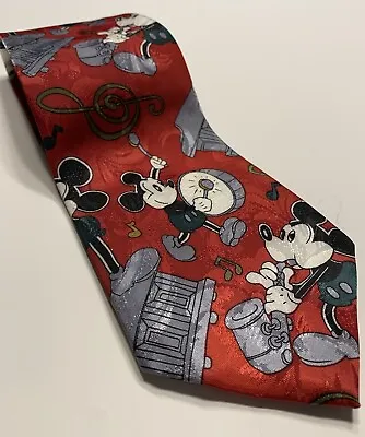 Vintage Disney Mickey Mouse Marching Band Olympia Men's Neck Tie • $9.95