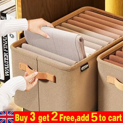 Pants Clothing Storage Box Wardrobe Clothes Storage Organizer Underwear Storage • £5.59