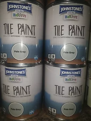 £20.99 • Buy ☆New Johnstones Pale Grey Tile Paint 750ML☆
