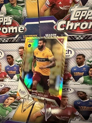 £0.99 • Buy 2021/22 Topps Spfl Chrome Kaiyne Woolery /75 Motherwell Fc *shirt Number*