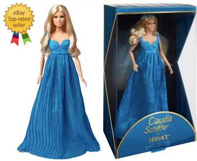 In Hand! Barbie Signature: Supermodel Claudia Schiffer Doll Versace HCB94 2023 • $99.88