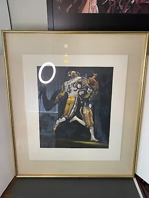 NFL Super Bowl XIV Lithograph Signed And Numbered In Pencil By Merv Corning • $400