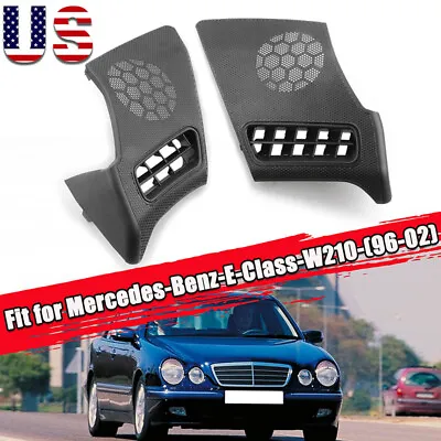 For Mercedes-Benz W210 E320 E430 Front Dash Vent Speaker Grill Cover Black 2 PCS • $33.98