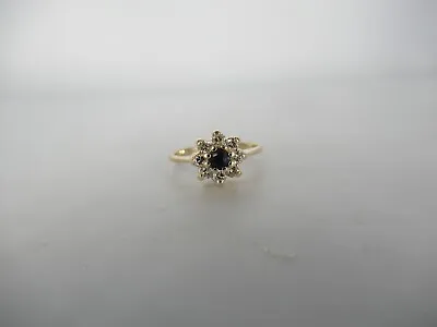 Vintage 14Kt. Diamond And Sapphire Ring • $525