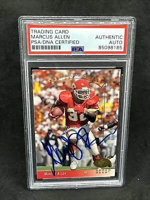 Marcus Allen Signed Autographed Slabbed Card PSA/ DNA Hall Of Fame Chiefs Raider • $75