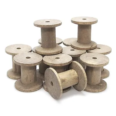 Empty Wooden Thread Spools Crafts Wood • $8.24