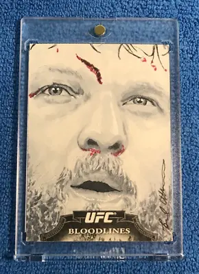 2012 Topps UFC Bloodlines Roy  Big Country  Nelson Sketch 1/1 Brad Utterstrom • $1499.99