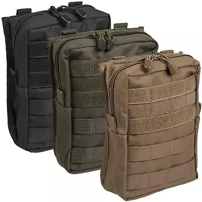 MOLLE Utility Belt Pouch Zipped Airsoft Security Tactical Army Webbing 19 X 23cm • £11.95