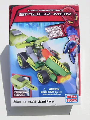 The Amazing Spider-man Mega Bloks #91325 Lizard Pocket Racer + Key Launcher New! • $9.99