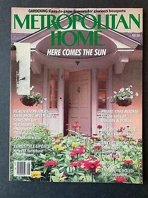Metropolitan Home Magazine May 1985 1980's Lifestyle Recipes Ads • $13.99