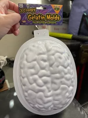 Brain Gelatin Molds 2 Pack White Party Supply Prop New!!! • $4.50