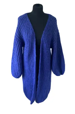 MSCH Copenhagen Suzy Cardigan Mohair Blend Cocoon Oversized XS/S More Like M • £20