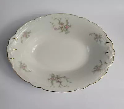 Embassy China Sandra Vitrified China Vegetable Bowl Pink And Lavender Flowers • $16.46