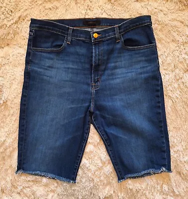 J Brand Cutoff Bermuda Jean Shorts Sz 36 18 16w • $5.99