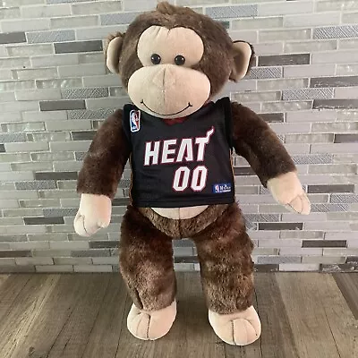 BABW Miami Heat NBA Brown Monkey Plush Stuffed Animal 18  Build A Bear Workshop  • $20