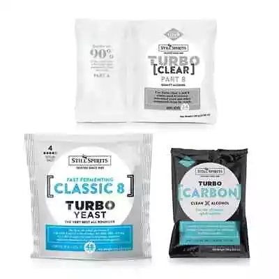 Classic 8 Turbo Yeast & Turbo Clear & Turbo Carbon Pack • $16.95