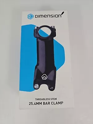 Dimension Stem 70mm 25.4 Threadless 1-1/8  7 Degree Aluminum Black  • $19.99