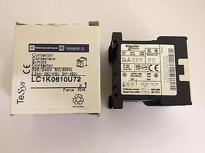 Lot Of 2pcs Schneider  LC1K0610U72  Relay Contactor 230/240V 50/60Hz  • £19.95