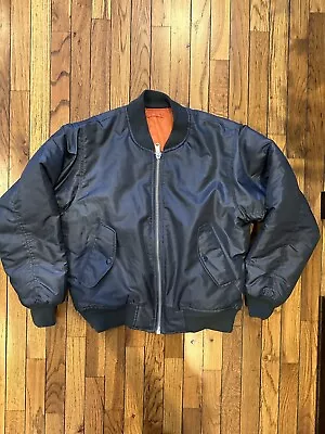 Vintage MILITARY Bomber JACKET FLYERS MAN INTERMEDIATE MA-1 NYLON • $4.99