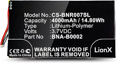 Battery Replacement For Tablet BNRV400 BNTV400 Nook HD 7 Tablet BNA-B0002 L83-49 • $22.87
