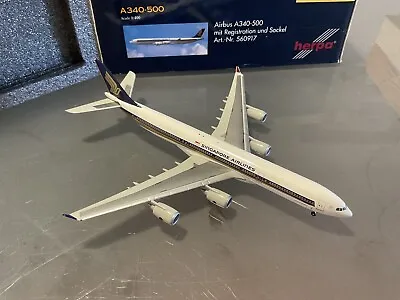 1:400 1/400 Singapore Airlines SQ A340-500 HERPA • $150