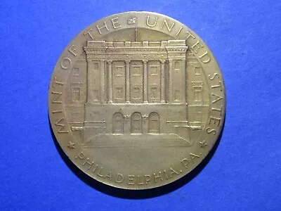 1932 Mount Vernon / Mint Of The United States 2 Inch Brass Medal • $24.99