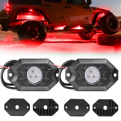 For Polaris Ranger XP UTV 2Pcs Red UTV LED Dome Lights Interior Roll Bar Mount  • $16.99