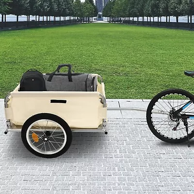Bike Cargo Trailer 50kg Bicycle Wagon Trailer Storage Cart++Removable Box +Cover • $114