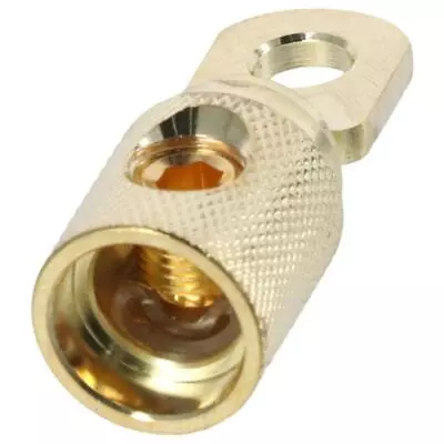 Gold-plated 0 Gauge Terminals Battery Ring Terminals  Car Audio Modification • $14.25
