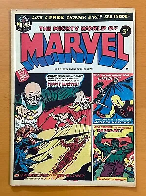 Mighty World Of Marvel #29 RARE MARVEL UK 1973. Stan Lee. VF- Bronze Age Comic • $28.30