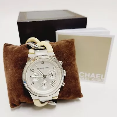 Michael Kors Runway Twist Chronograph Silver Dial Women's Watch MK 4263  • $27.97