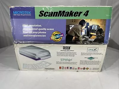 MICROTEK MRS-1200TP ScanMaker 4 USB Flatbed Scanner WORKING Free Shipping • $124.99