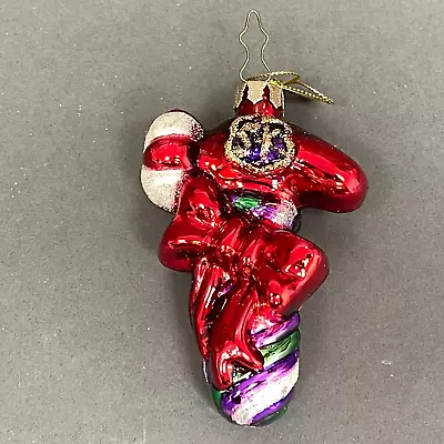 Mark Klaus Candy Cane Hammer Ornament Blown Glass 2003 Christmas Holiday Decor • $5.99